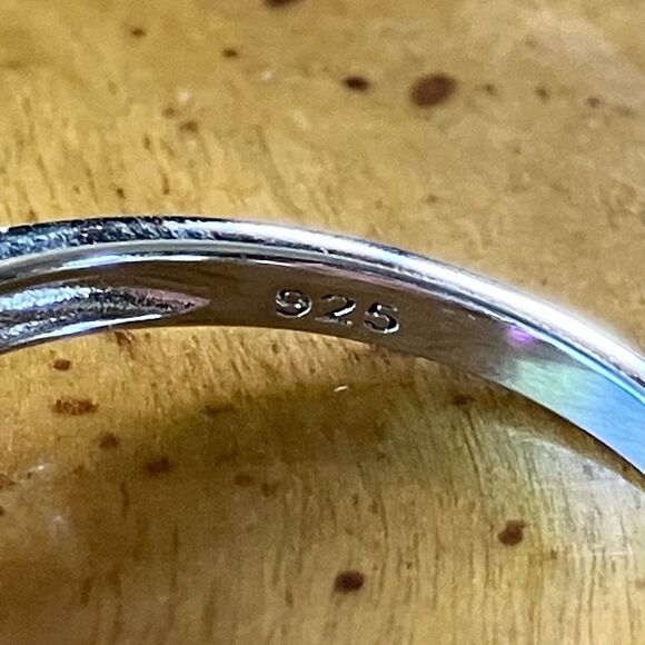 Color Change Pink Fluorite Sterling Silver Ring Size 8 - Picture 6 of 9